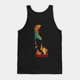 Bigfoot Retro Vintage Sasquatch Delaware Tank Top